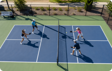 People playing pickleball at the 17 Springs Sports Complex