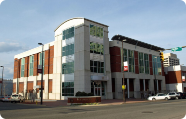 An outside view of the Rosa Parks Museum in Montgomery Alabama